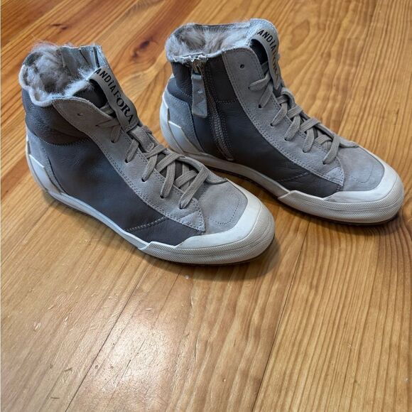 ANDIA FORA Leather Skater Sneakers Made in Italy EUR 38 US 7 - Picture 10 of 14